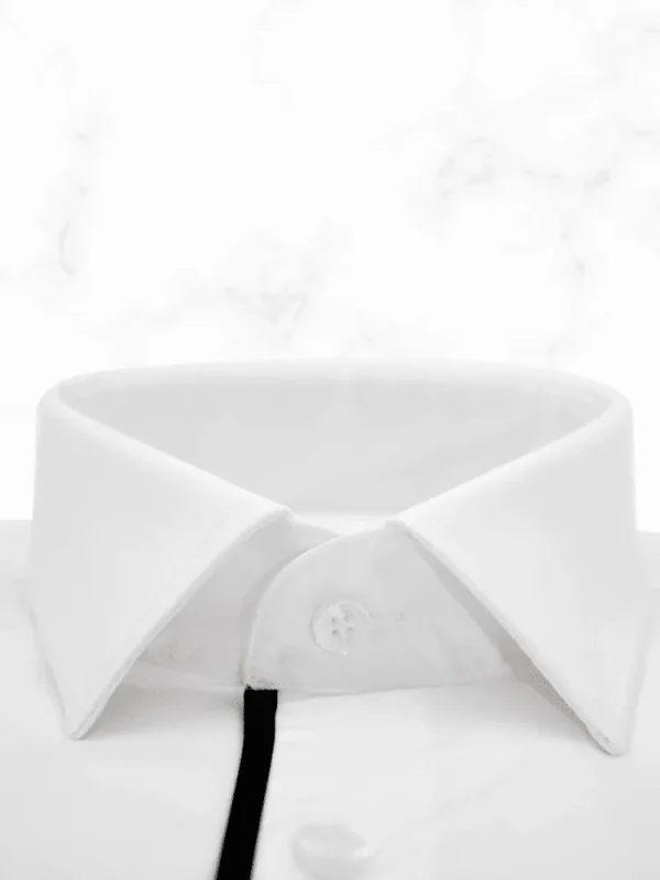 Palenzo Prêt-à-porter | Chemises | Chemise petit col français - Blanc