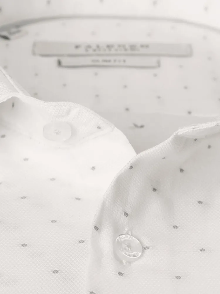 chemise_petit_col_franais_1-51.webp Palenzo Prêt-à-porter | Chemises | Chemise petit col français - Pois gris