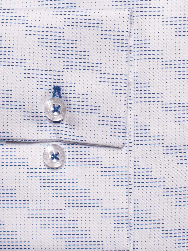 chemise_petit_col_franais_1-53.webp Palenzo Prêt-à-porter | Chemise petit col français - Blanc et bleu imprimé