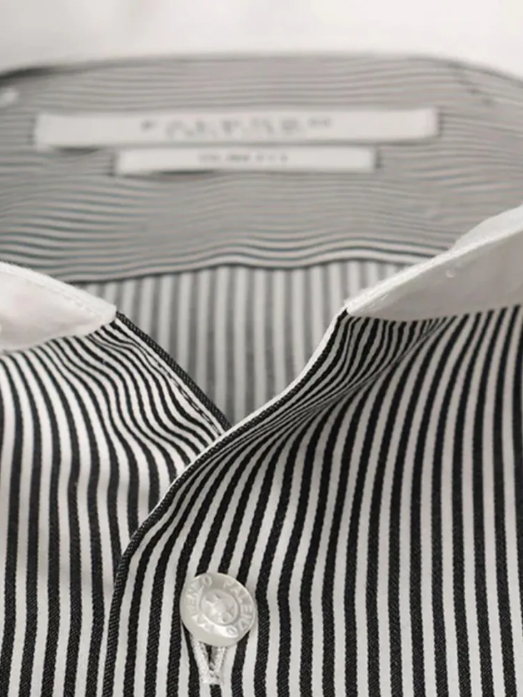 chemise_petit_col_franais_1-55.webp Palenzo Prêt-à-porter | Chemise petit col français - Noir rayures