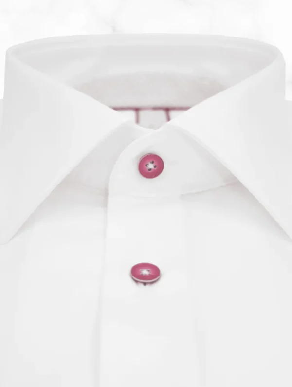 Palenzo Prêt-à-porter | Chemises | Chemise petit col français - Blanc