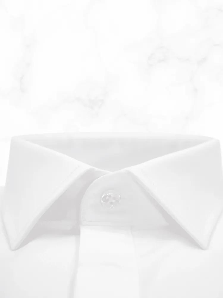 chemise_petit_col_franais_1-63.webp Palenzo Prêt-à-porter | Chemises Cérémonie | Chemise petit col français - Blanc bi-matière