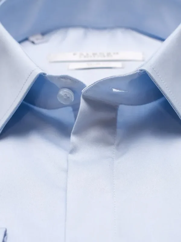 Palenzo Prêt-à-porter | Chemises | Chemise petit col français - Bleu ciel
