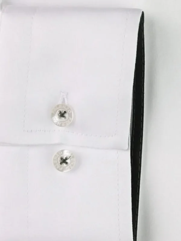 Palenzo Prêt-à-porter | Chemises | Chemise petit col français - Blanc