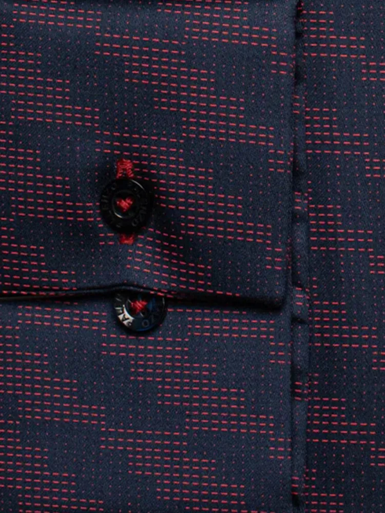 chemise_petit_col_franais_2-33.webp Palenzo Prêt-à-porter | Chemises | Chemise petit col français - Bleu marine et rouge imprimé