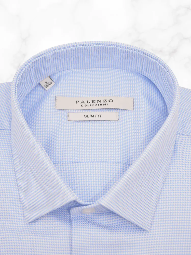 chemise_petit_col_franais_2-37.webp Palenzo Prêt-à-porter | Chemises | Chemise petit col français - Bleu ciel imprimé