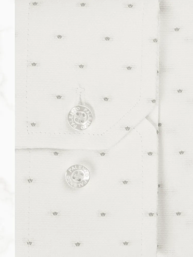 chemise_petit_col_franais_2-47.webp Palenzo Prêt-à-porter | Chemises | Chemise petit col français - Pois gris