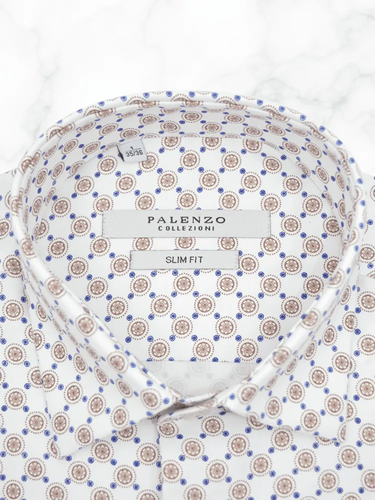 chemise_petit_col_franais_2-55.webp Palenzo Prêt-à-porter | Chemises | Chemise petit col français - Blanc imprimé