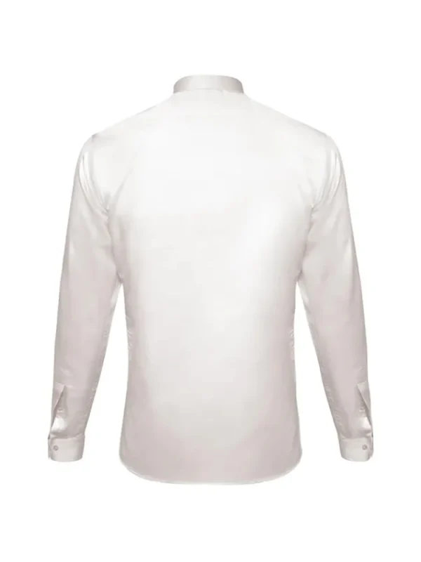 Palenzo Prêt-à-porter | Chemises Cérémonie | Chemise petit col français poignets mousquetaires - Ecru