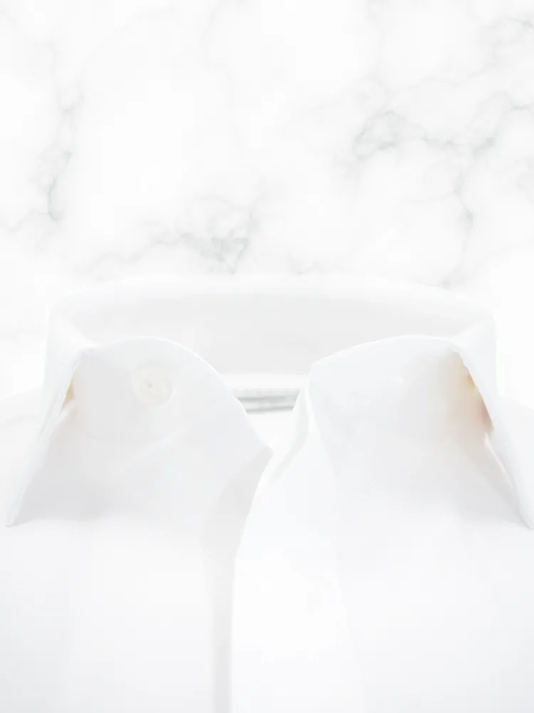 chemise_petit_col_franais_2-60.webp Palenzo Prêt-à-porter | Chemises Cérémonie | Chemise petit col français - Blanc bi-matière