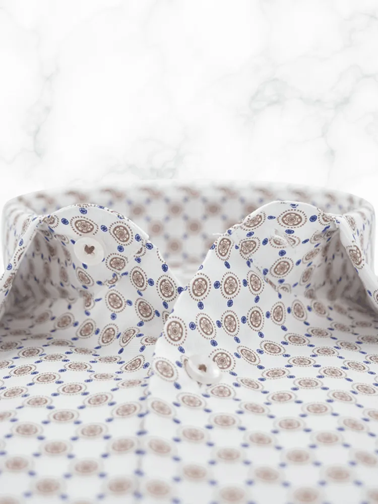 chemise_petit_col_franais_3-13.webp Palenzo Prêt-à-porter | Chemises | Chemise petit col français - Blanc imprimé