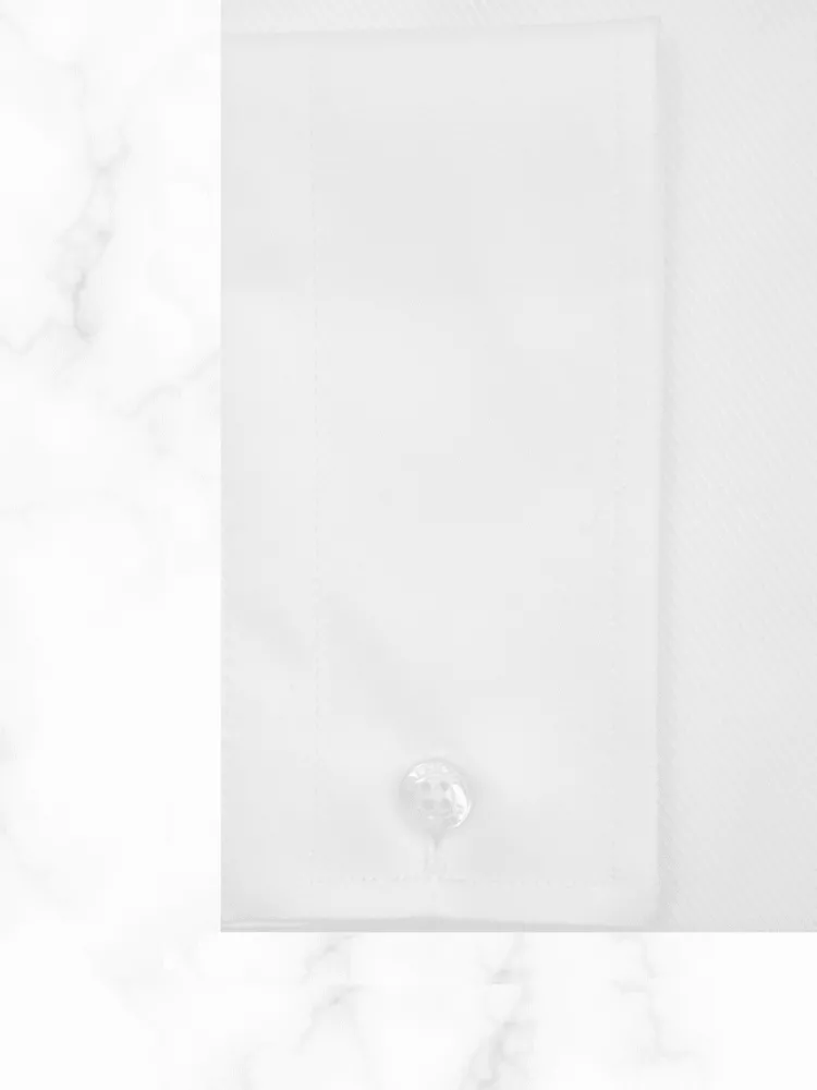 chemise_petit_col_franais_3-17.webp Palenzo Prêt-à-porter | Chemises Cérémonie | Chemise petit col français - Blanc bi-matière