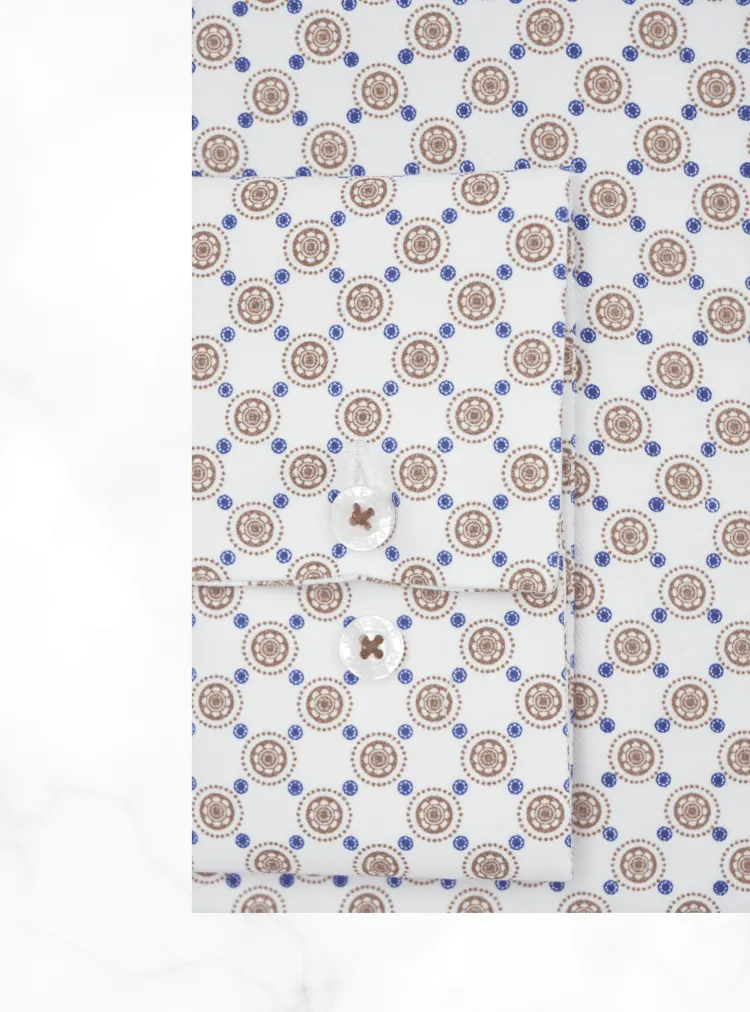 chemise_petit_col_franais_4-13.webp Palenzo Prêt-à-porter | Chemises | Chemise petit col français - Blanc imprimé
