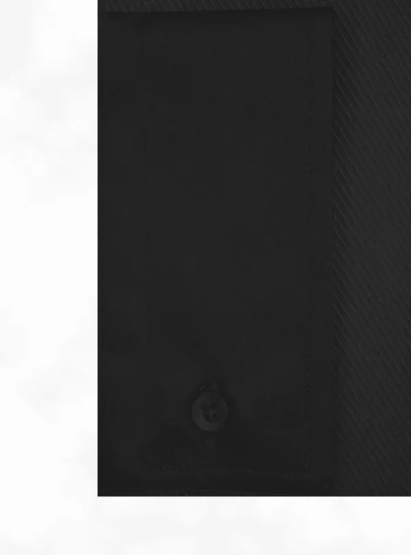 Palenzo Cérémonie | Prêt-à-porter | Chemise petit col français - Noir