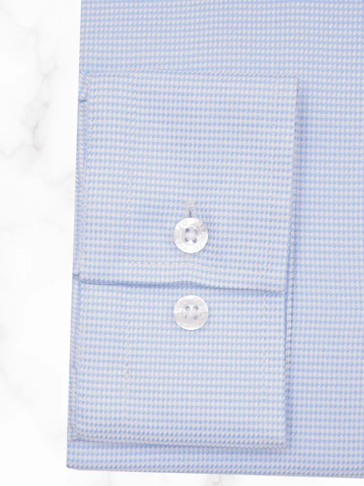 chemise_petit_col_franais_4-2.webp Palenzo Prêt-à-porter | Chemises | Chemise petit col français - Bleu ciel imprimé