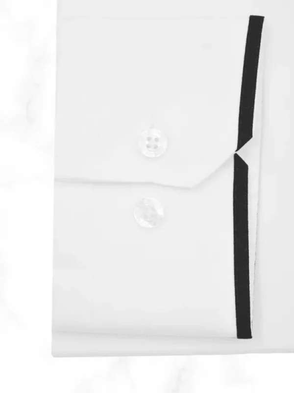 Palenzo Prêt-à-porter | Chemises | Chemise petit col français - Blanc