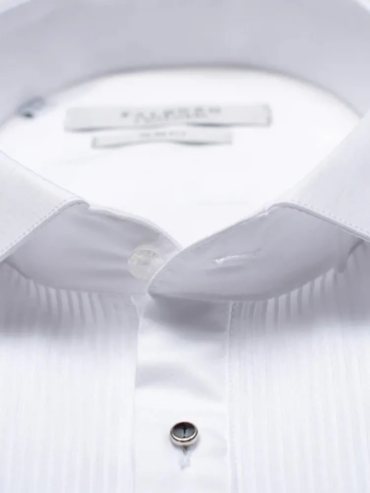 chemise_plastron_col_cass_1-2.webp Palenzo Cérémonie | Prêt-à-porter | Chemise plastron col cassé - Blanc