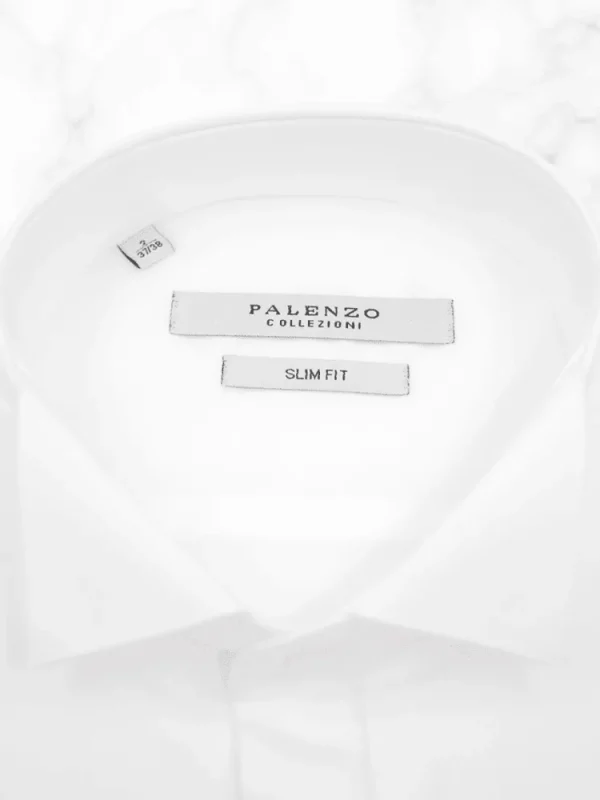 Palenzo Prêt-à-porter | Chemises Cérémonie | Chemise plastron col cassé - Blanc