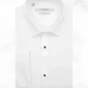 Palenzo Prêt-à-porter | Chemises Cérémonie | Chemise plastron petit col français - Blanc