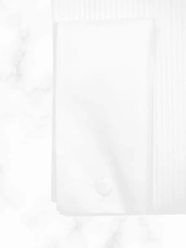 Palenzo Prêt-à-porter | Chemises Cérémonie | Chemise plastron petit col français - Blanc