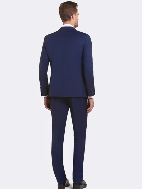 Palenzo Prêt-à-porter | Costume slim fit - Bleu carbone