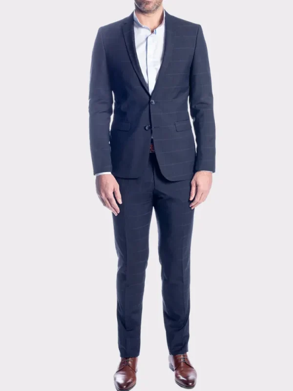 Palenzo Prêt-à-porter | Costume slim fit - Bleu