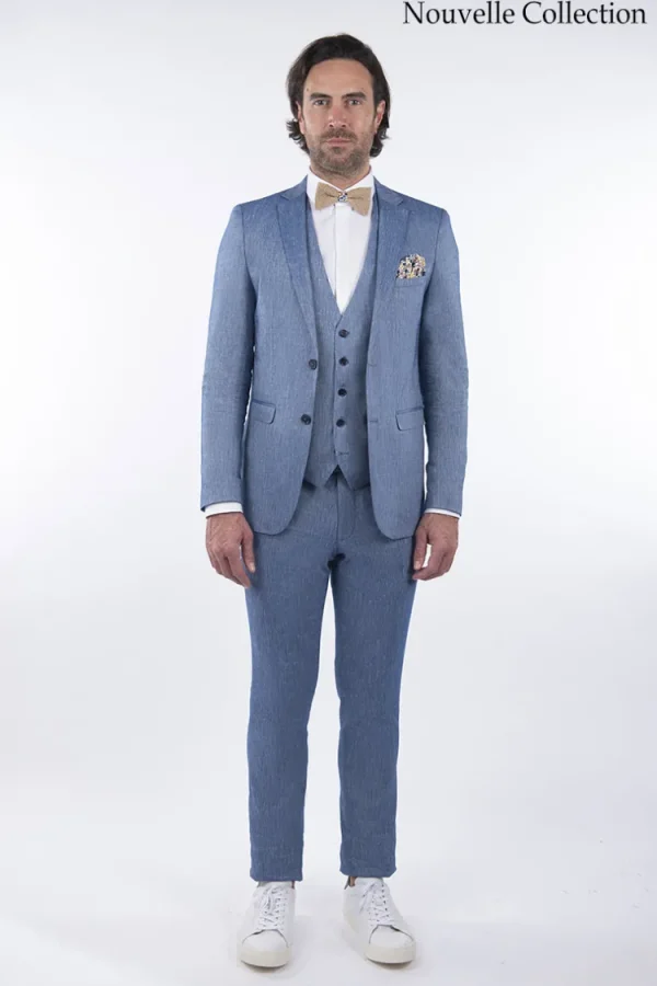 Palenzo Prêt-à-porter | Costume slim Fit - Bleu