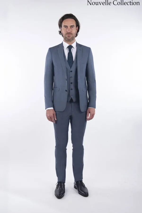Palenzo Prêt-à-porter | Costume slim fit - Bleu