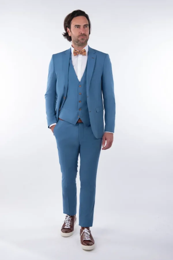 Palenzo Prêt-à-porter | Costume slim fit - Bleu