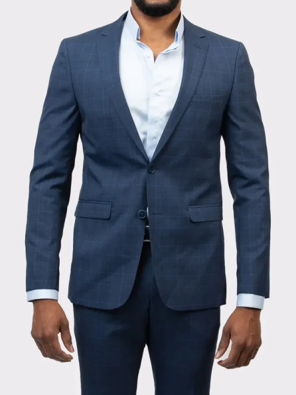 Palenzo Prêt-à-porter | Costume slim fit - Bleu