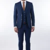 Palenzo Prêt-à-porter | Costume slim fit - Bleu carbonne