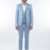 Palenzo Prêt-à-porter | Costume slim fit - Bleu ciel