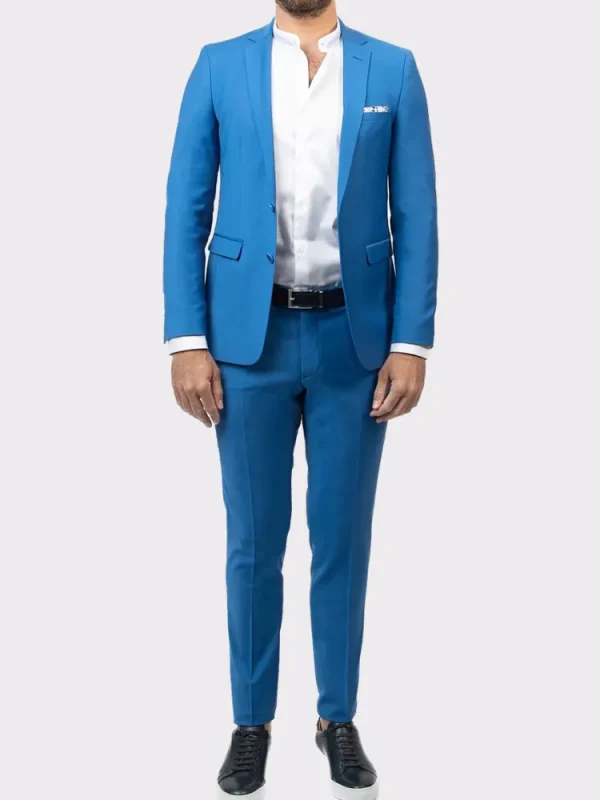 Palenzo Prêt-à-porter | Costume slim fit - Bleu indigo
