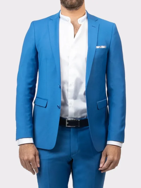 Palenzo Prêt-à-porter | Costume slim fit - Bleu indigo