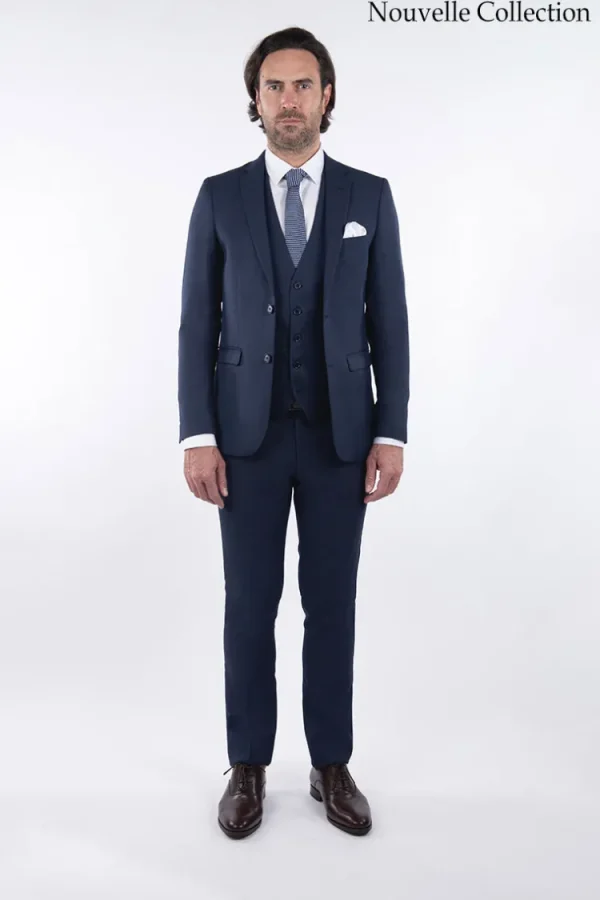 Palenzo Prêt-à-porter | Costume slim fit - Bleu marine