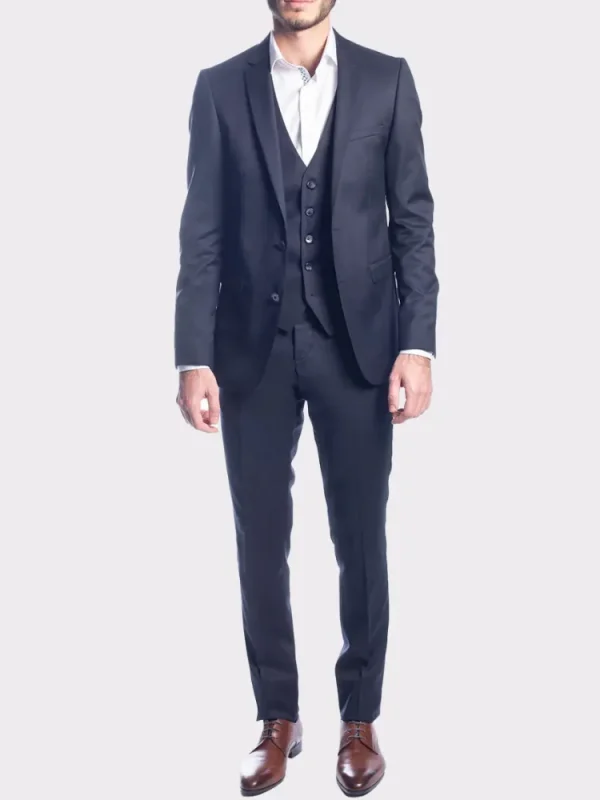 Palenzo Prêt-à-porter | Costume slim fit - Bleu marine