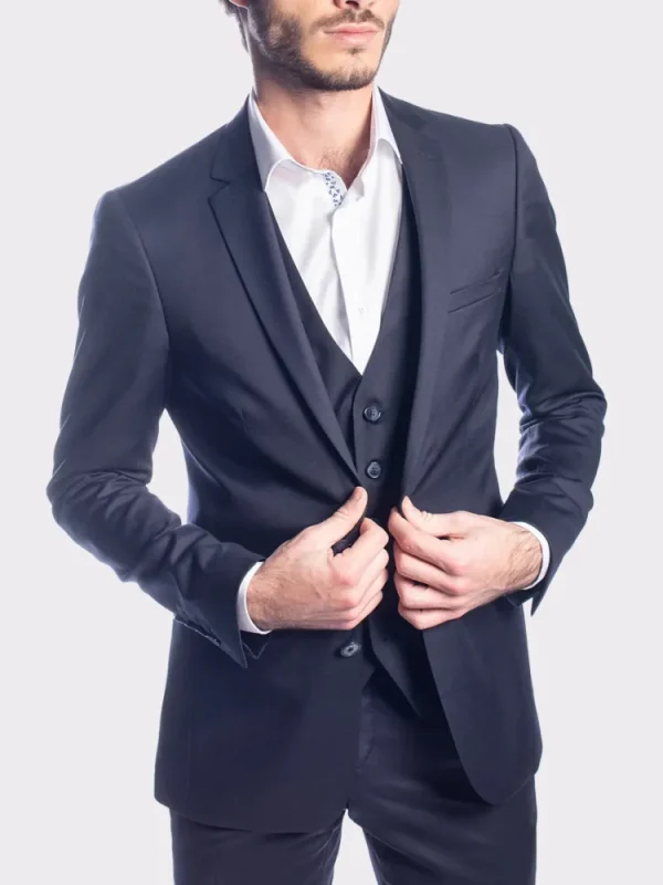 Palenzo Prêt-à-porter | Costume slim fit - Bleu marine