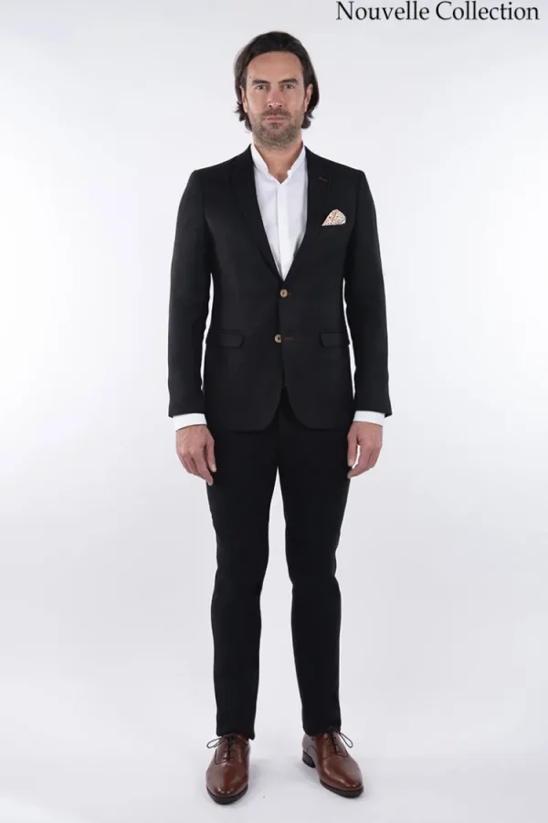 Palenzo Prêt-à-porter | Costume slim fit - Bleu noir