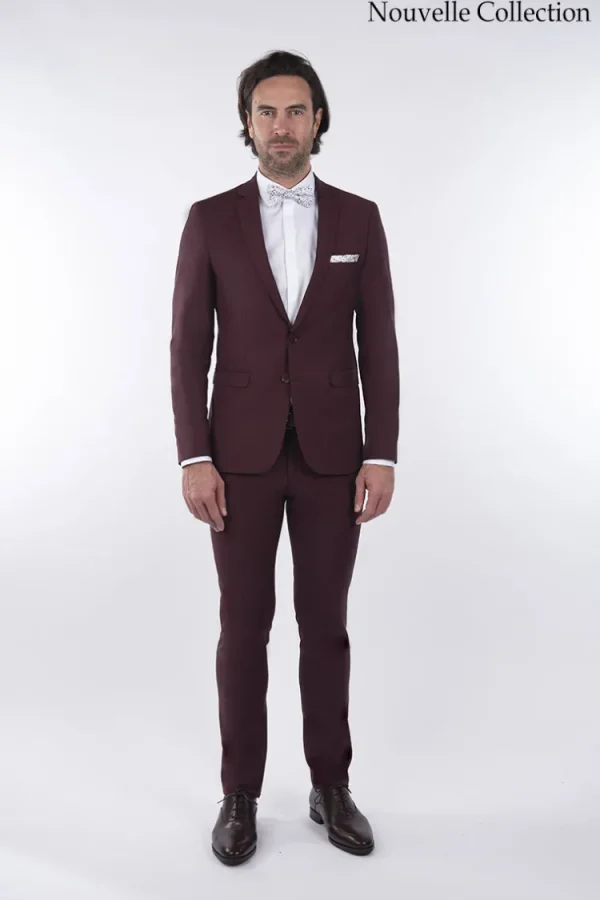 Palenzo Prêt-à-porter | Costume slim fit - Bordeaux