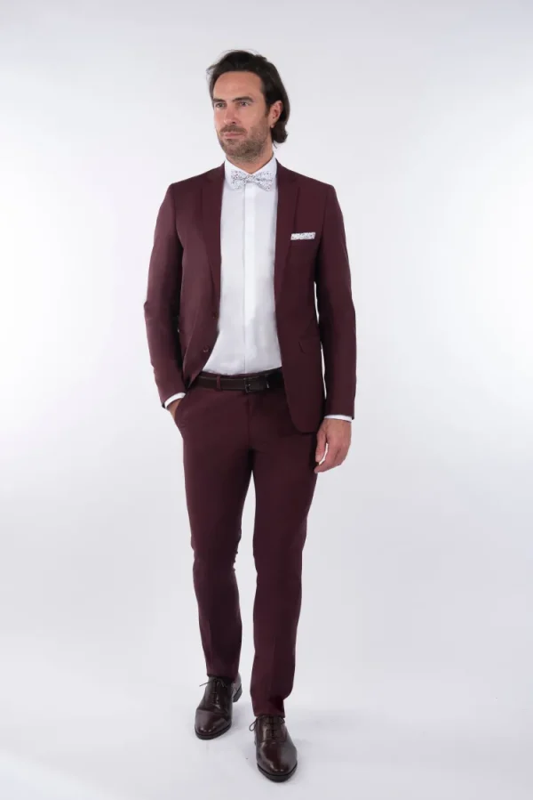 Palenzo Prêt-à-porter | Costume slim fit - Bordeaux