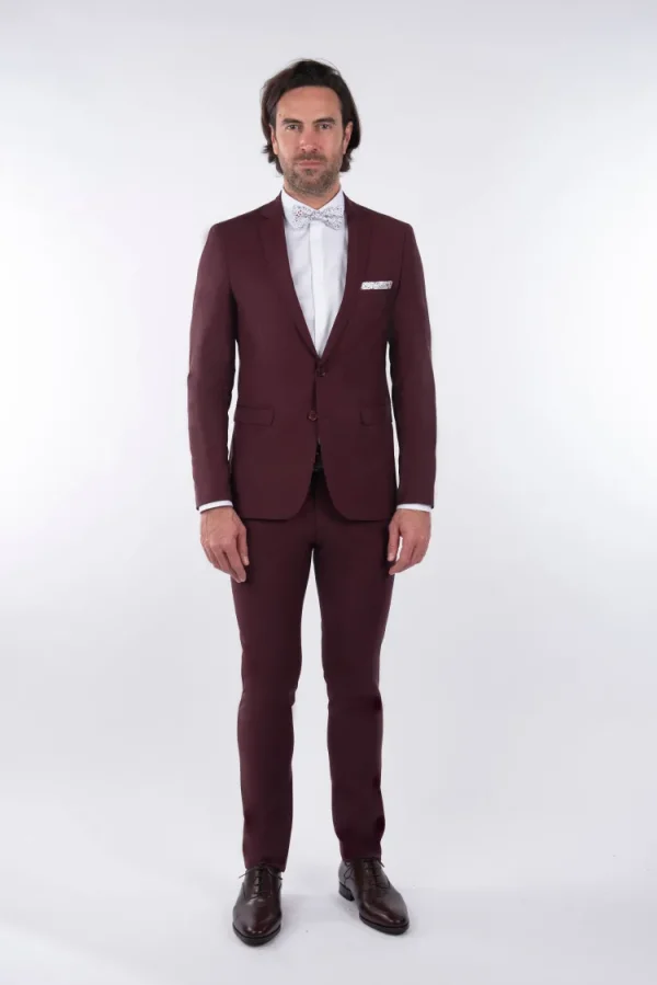 Palenzo Prêt-à-porter | Costume slim fit - Bordeaux