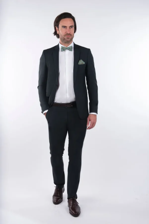Palenzo Prêt-à-porter | Costume slim fit - Vert bouteille