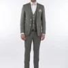 Palenzo Prêt-à-porter | Costume slim fit - Vert sauge