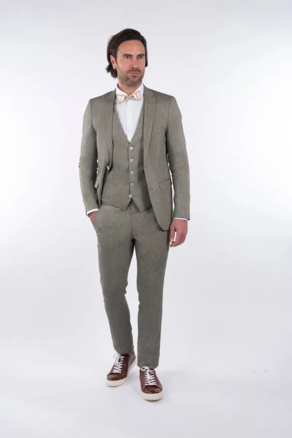 Palenzo Prêt-à-porter | Costume slim fit - Vert tilleul