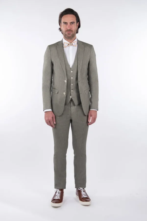 Palenzo Prêt-à-porter | Costume slim fit - Vert tilleul