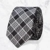 Palenzo Accessoires Et Chaussures | Cravates Et Nœuds Papillon | Cravate - Grands carreaux noirs et blancs