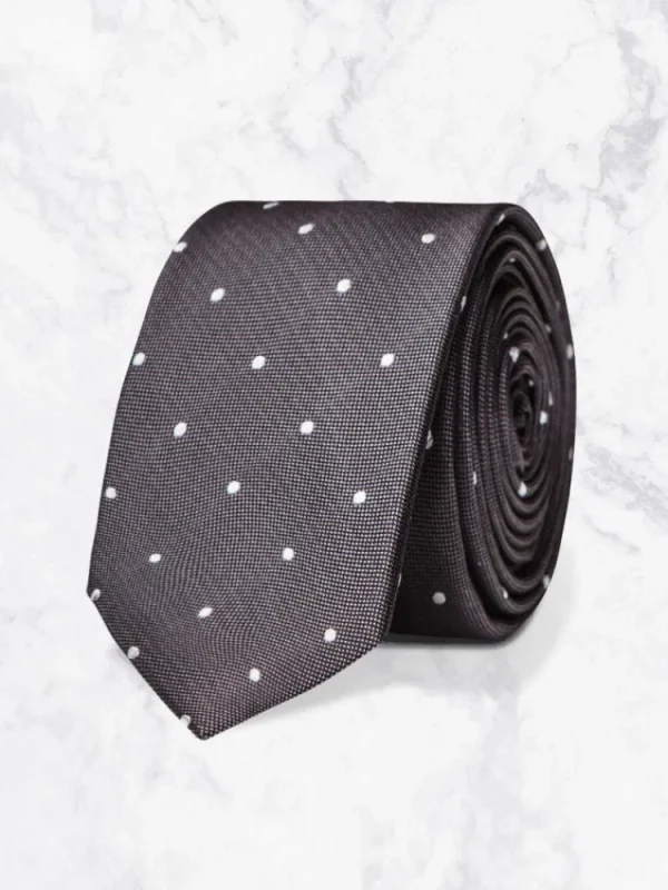 Palenzo Accessoires Et Chaussures | Cravates Et Nœuds Papillon | Cravate - Gris à pois