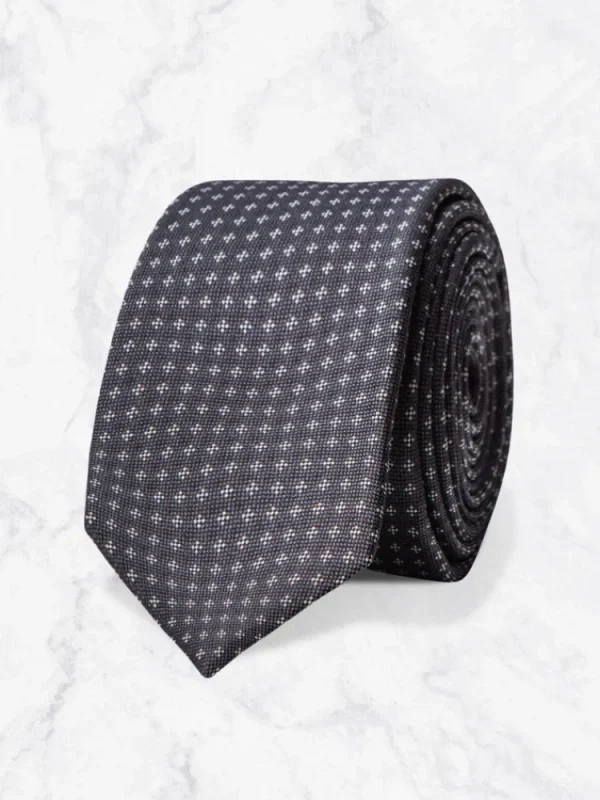 Palenzo Accessoires Et Chaussures | Cravates Et Nœuds Papillon | Cravate à motifs - Gris anthracite
