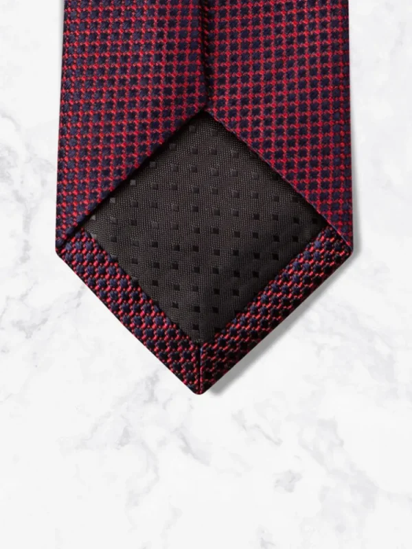 Palenzo Accessoires Et Chaussures | Cravates Et Nœuds Papillon | Cravate - Prune quadrillée