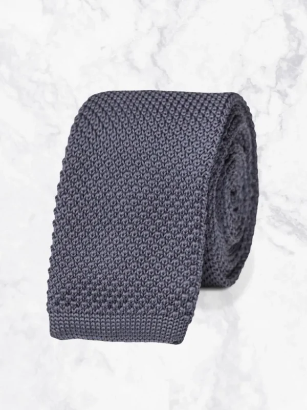 Palenzo Accessoires Et Chaussures | Cravates Et Nœuds Papillon | Cravate tricotée - Gris